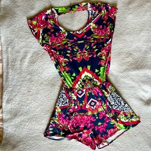 Floral Viscose Romper